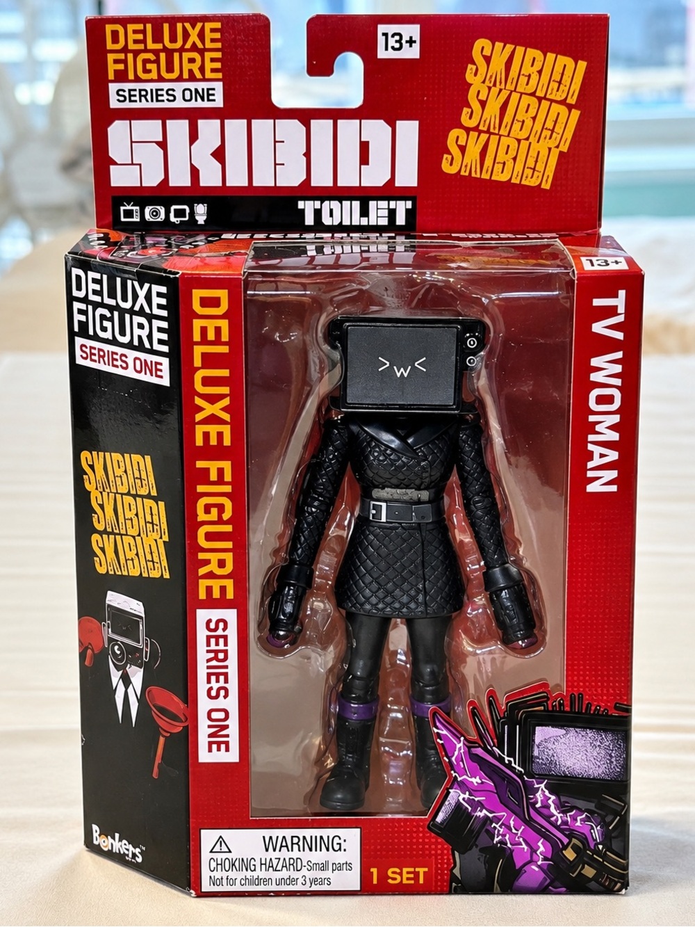Skibidi Toilet TV Woman 6” Deluxe Figure Series One Bonkers Toys NEW Sealed